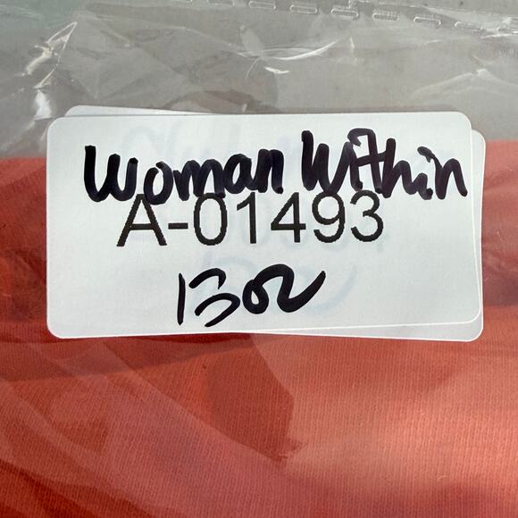 Woman Within Tunic Top Womens 2X 26/28 Red-orange Embroidered 100% Cotton Boho - Picture 15 of 16